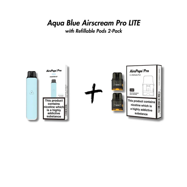 Airscream Pro LITE Device & Refillable Pods Bundle