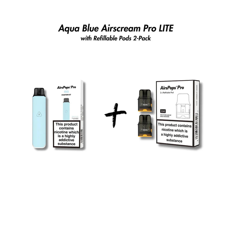 Airscream Pro LITE Device & Refillable Pods Bundle