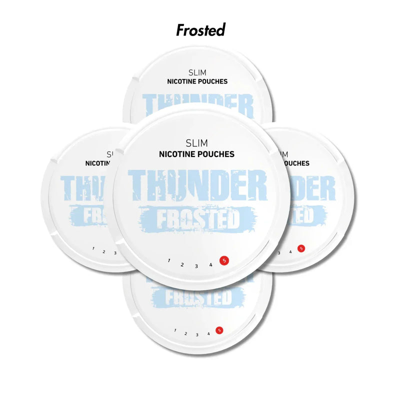 5-Pack Thunder Slim Nicotine Pouches Bundle - Extra Strong 12mg
