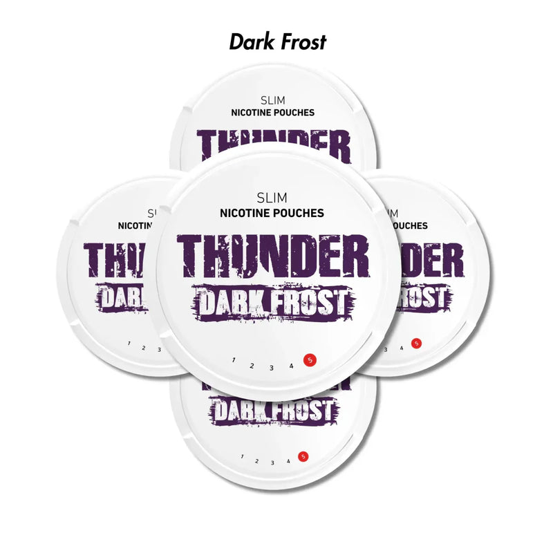 5-Pack Thunder Slim Nicotine Pouches Bundle - Extra Strong 12mg