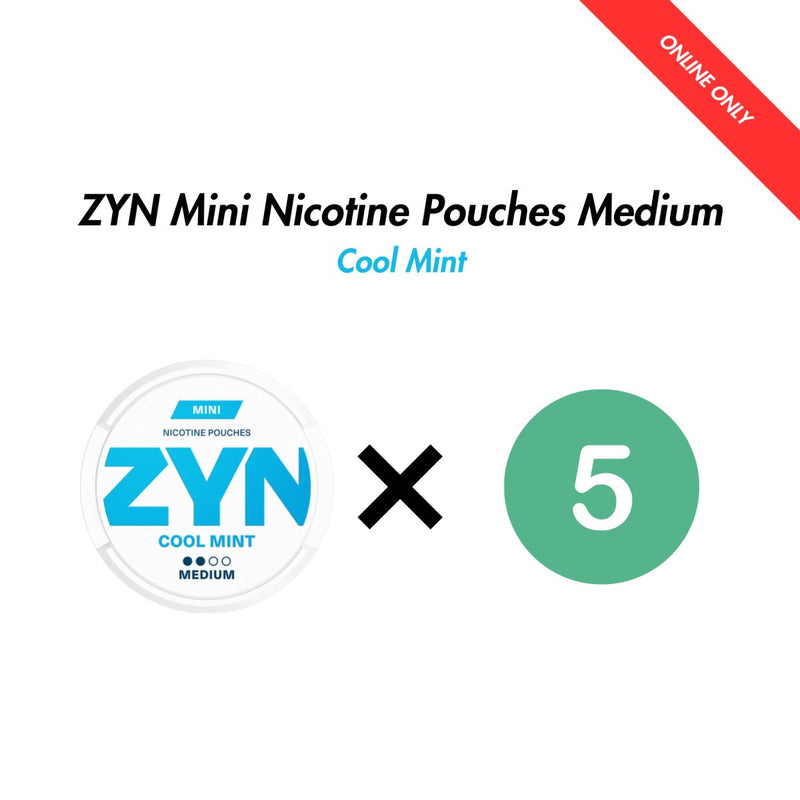 5-Pack ZYN Mini Nicotine Pouches Bundle - Medium 3mg