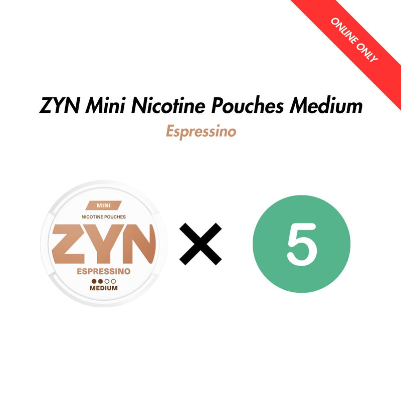 5-Pack ZYN Mini Nicotine Pouches Bundle - Medium 3mg