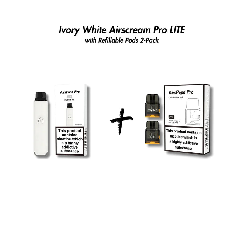 Airscream Pro LITE Device & Refillable Pods Bundle