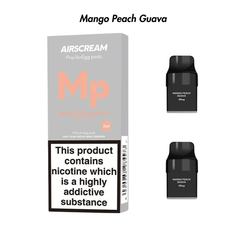 Airscream Pro/Pro LITE/AirEgg Prefilled Pods 2-Pack - 5%