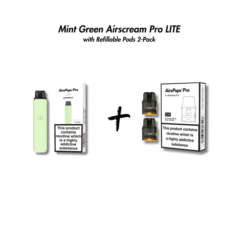 Airscream Pro LITE Device & Refillable Pods Bundle