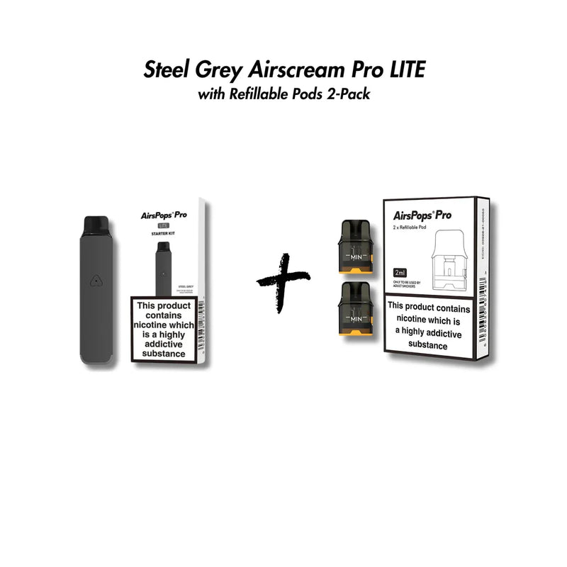 Airscream Pro LITE Device & Refillable Pods Bundle
